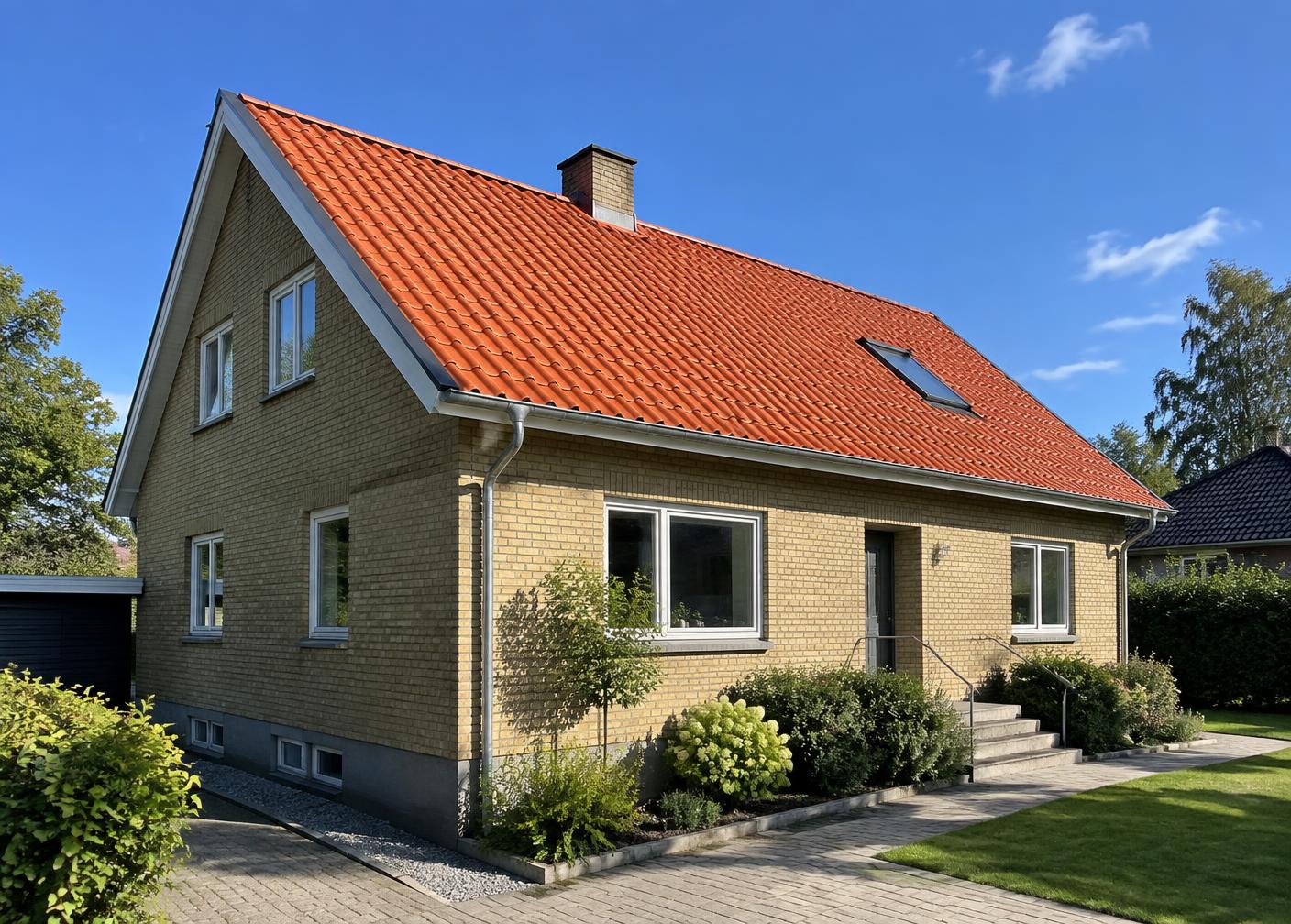 Nyt rødt tegltag